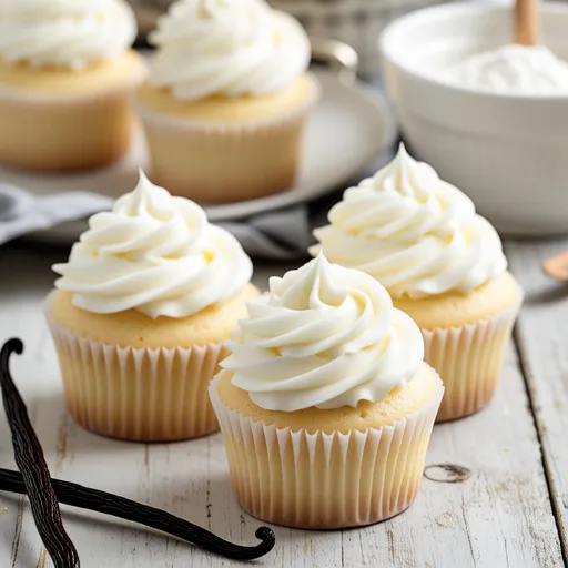 Whipped Cream Chiffon Cupcakes