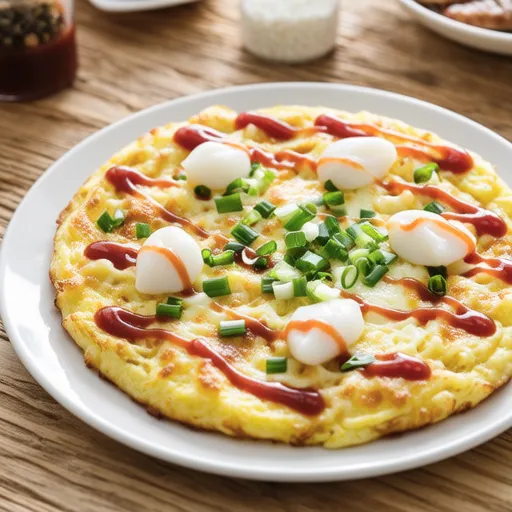 Shirasu Egg Rice Pizza