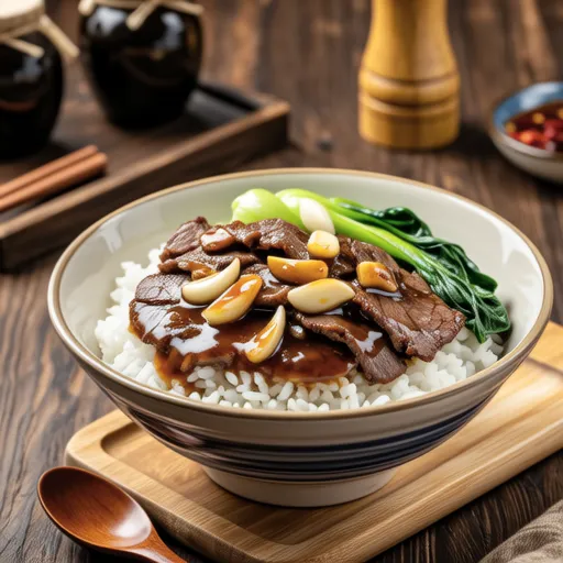 Garlic Steak Rice Bowl