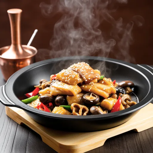 Stir-fried Fish Cake with King Oyster Mushrooms