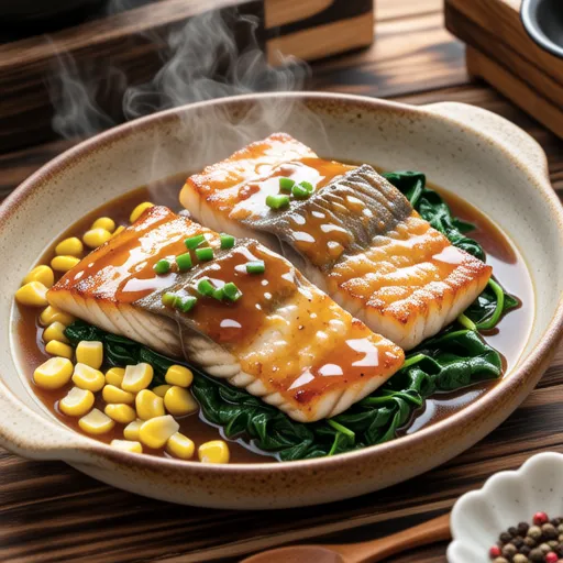 Garlic Butter Yellowtail Steak