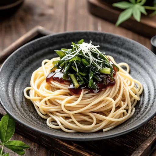 Cold Pasta with Ume and Wakame