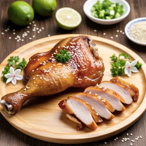 Chicken with Yuzu Scallion Salt Sauce