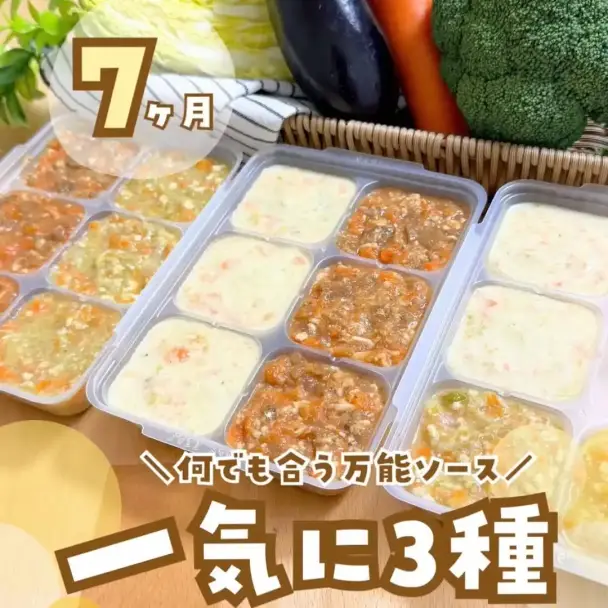 炊飯器で作る離乳食3種の万能ソース