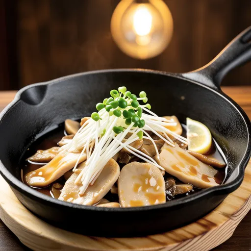 Chikuwa and Enoki Lemon Butter Soy Sauce Stir-fry