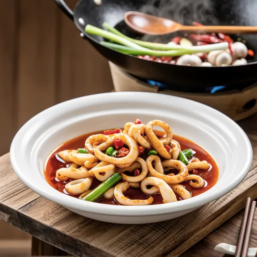 Squid in Chili Sauce Style