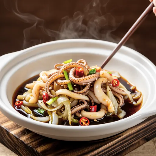 Stir-fried Squid without Excess Moisture