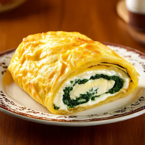 Cheesy Spinach Omelette
