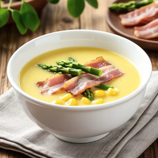 Asparagus and Bacon Salt Butter Soup