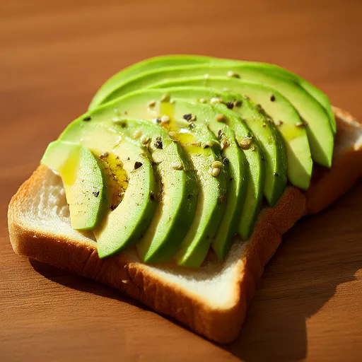 Toast with Avocado Slices