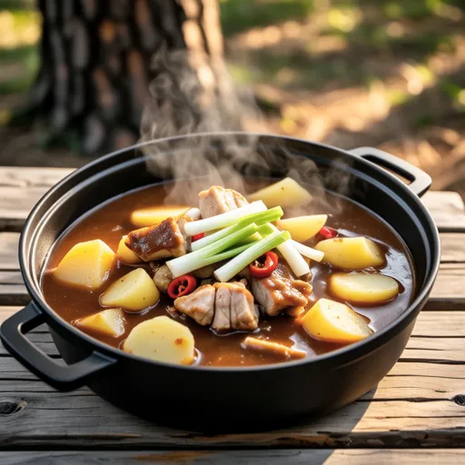Tuna Potato Stew for Camping