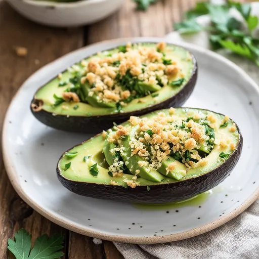 Herb-Crusted Baked Avocado