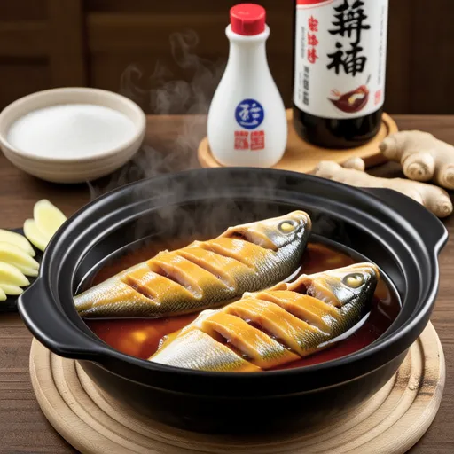Simmered Pacific Saury with Ginger