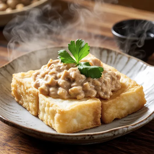 Grilled Atsuage with Tuna Mayo
