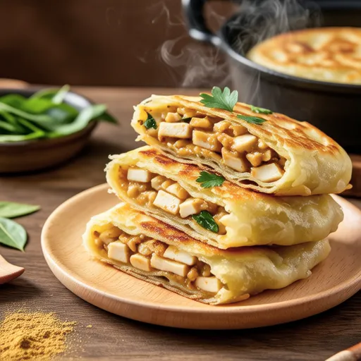 Curry Tofu Pancakes