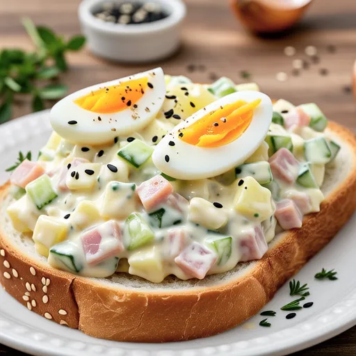Mashed Potato Salad Sandwich with Morning Bread