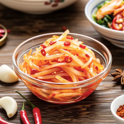Simple Sweet and Sour Korean Radish Salad