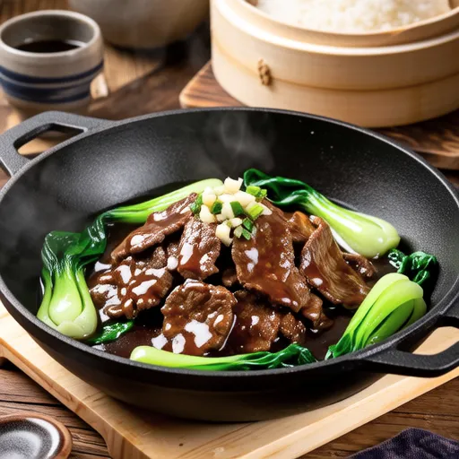 Stir-fried Bok Choy and Beef