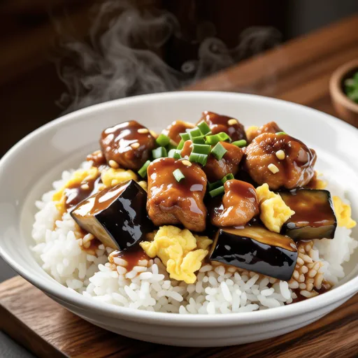 Chicken Breast and Eggplant Fried Rice