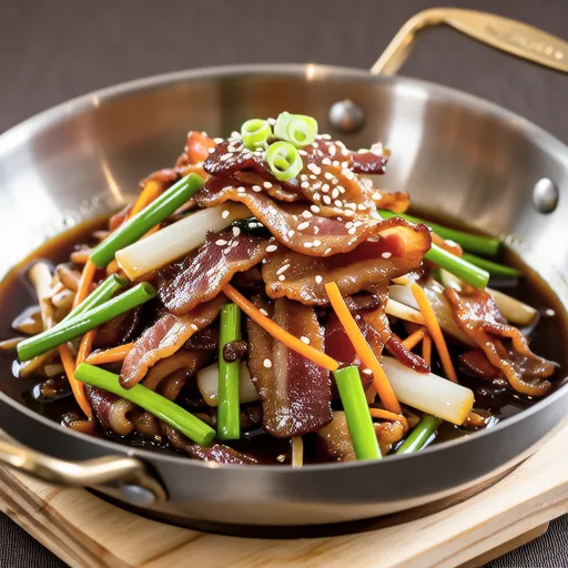 Bacon Stir-fried Bean Sprouts
