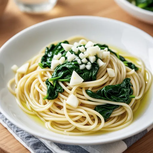 Shirasu and Spinach Refreshing Pasta
