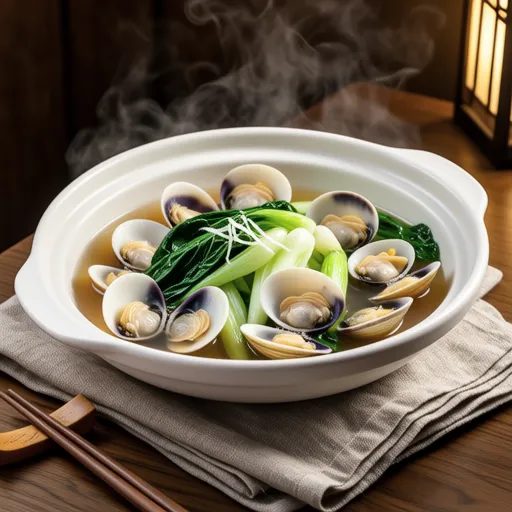 Simmered Clams and Chinese Cabbage