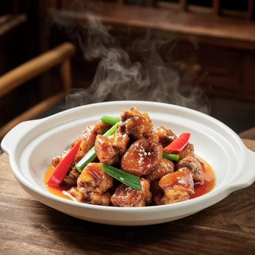 Stir-fried Chicken Breast with Garlic Sprouts