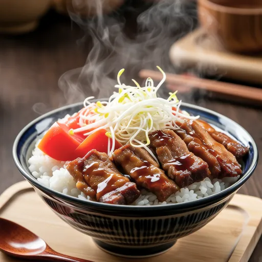Pork and Tomato Soy Sauce Rice