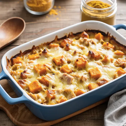 Pumpkin Tuna Curry Gratin