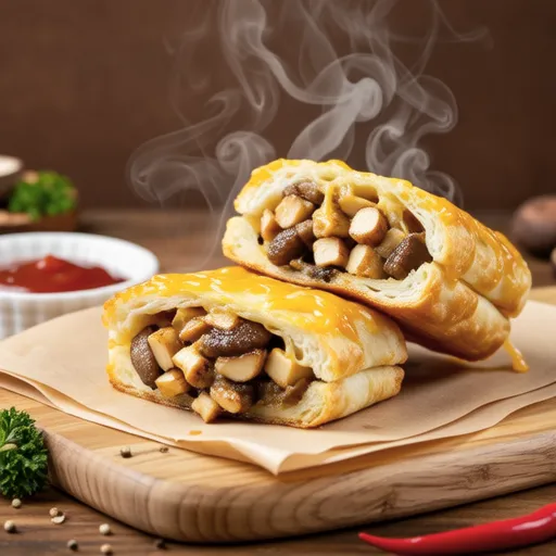 Grilled Tofu Pockets Stuffed with Mushrooms and Cheese