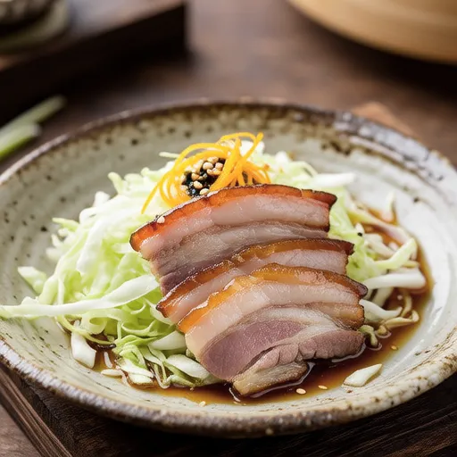 Cabbage and Pork Shabu with Yuzu Dressing
