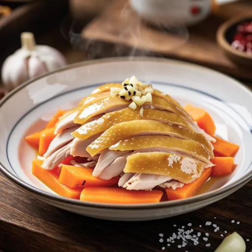 Salt Butter Steamed Chicken and Carrot