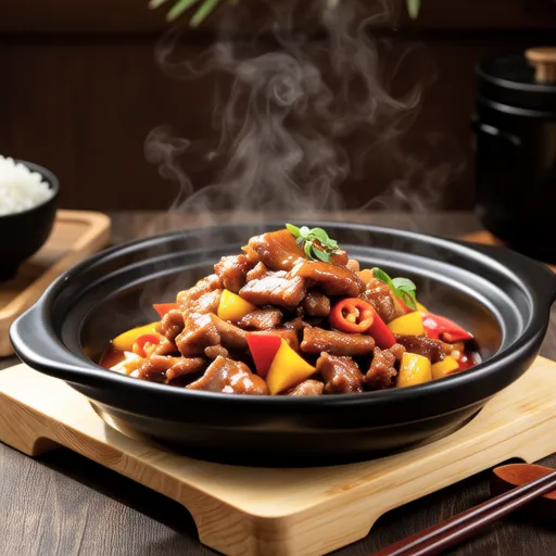 Sweet and Spicy Stir-fried Pork with Bell Peppers