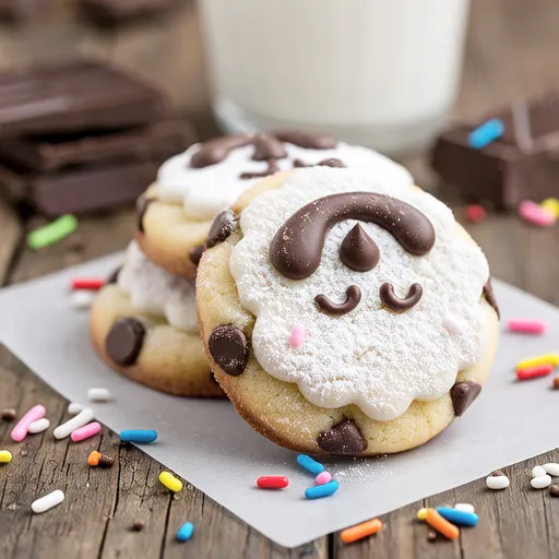 Cute Poodle Chocolate Cookies