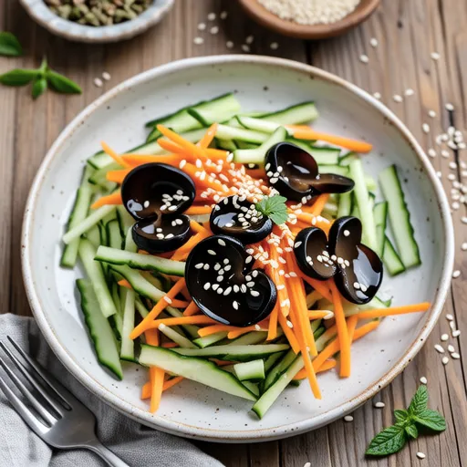 Fresh Wood Ear Mushroom Salad