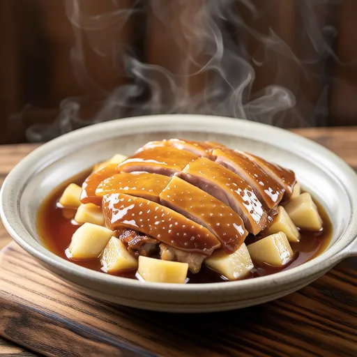 Simmered Chicken Breast and Daikon with Ponzu