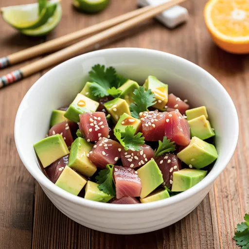 Cilantro and Tuna Poke