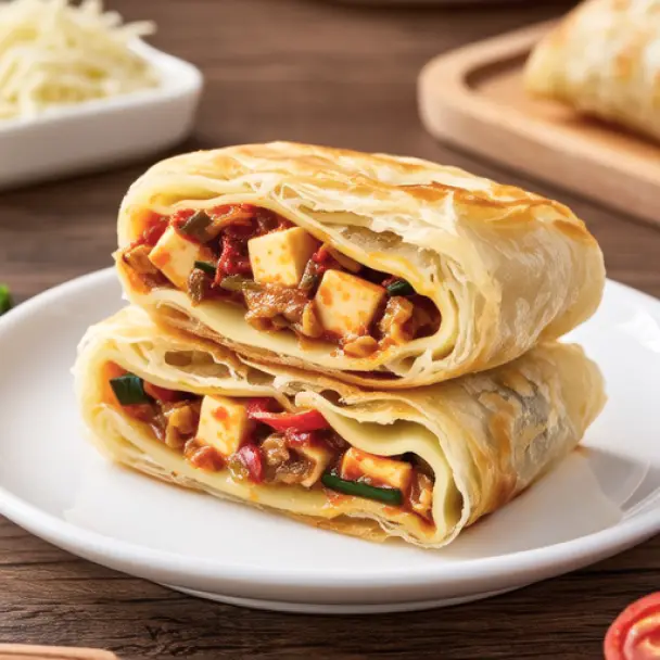 Kimchi Cheese Grilled Tofu Pockets