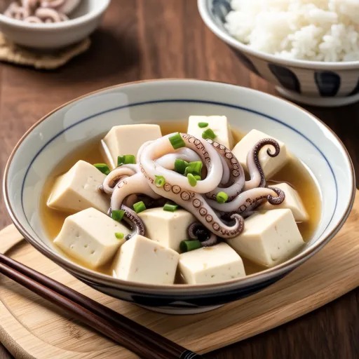 Simmered Squid and Tofu