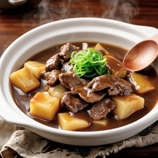 Simmered Daikon and Beef with Oyster Sauce