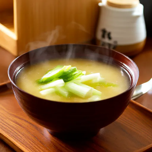 Sopa de Miso com Abobrinha