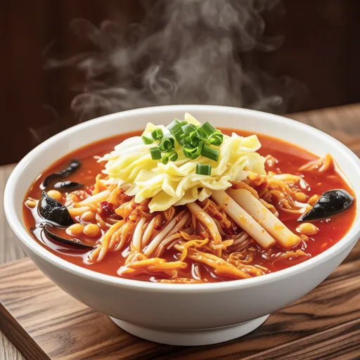 Kimchi Bean Sprout Soup Rice