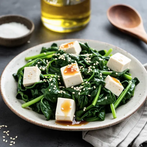 Spinach and Tofu Salad