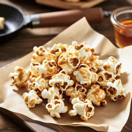 Sweet and Crispy Caramel Bread Popcorn