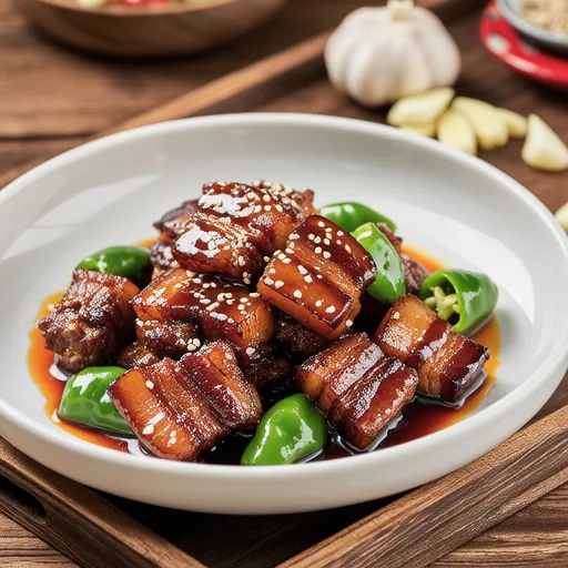Stir-fried Pork Belly with Shishito Peppers