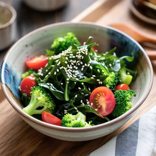 Broccoli with Vinegar Miso Dressing