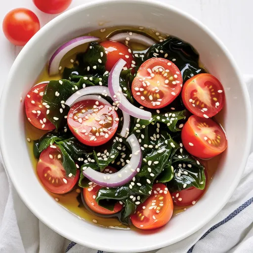 Mini Tomato and Wakame Sesame Salad