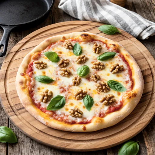 Crispy Basil Walnut Cheese