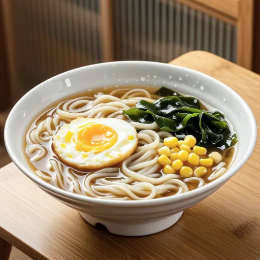 Corn and Egg Vermicelli Soup