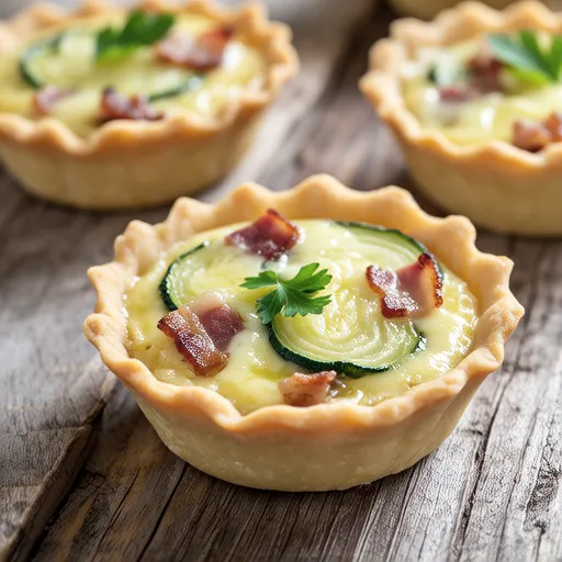 Mini Quiche with Leek and Bacon